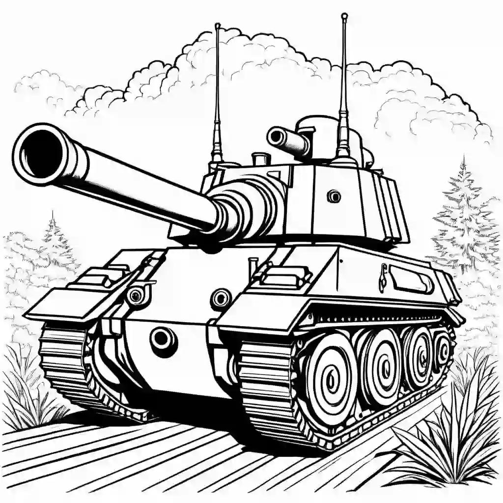 Artillery coloring pages